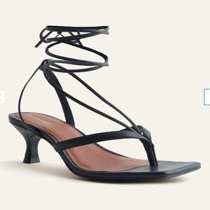 Reformation Selene Lace Up Kitten Heel Sandal Size 5